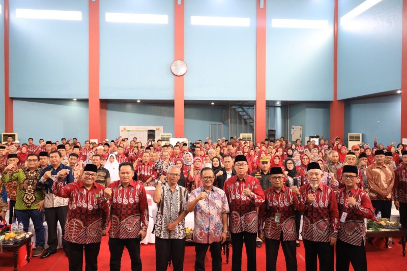 Penjabat Wali Kota Bekasi, Raden Gani Muhamad, mengadiri RAT XXXVI Koppas Kranggan Tahun Buku 2023, Sabtu (27/1/2024). (Foto: Ist)